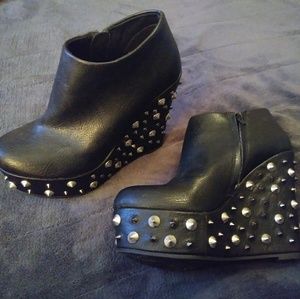 Urban Outfitters spiked platform booties